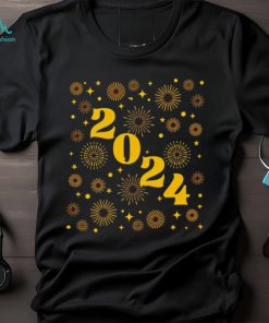 2024 Happy New Year gold glitter firework shirt - Limotees