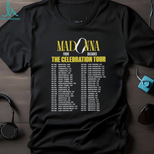 2024 Madonna The Celebration Tour T Shirt, Limited Madonna Tour Shirt