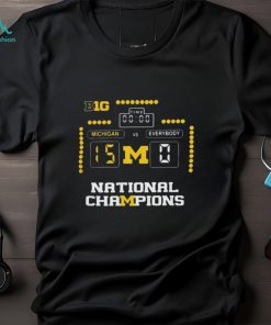 2024 Michigan Vs Everybody 15 0 National Champions t shirt
