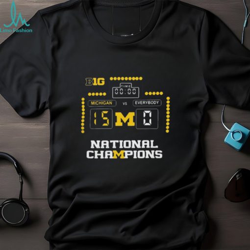 2024 Michigan Vs Everybody 15 0 National Champions t shirt