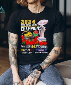 2024 Michigan Wolverines Rose Bowl Game Champions Shirt
