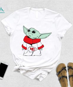2024 NFL Championship Game Kansas City Chiefs Baby Yoda cartoon logo shirt