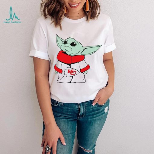 2024 NFL Championship Game Kansas City Chiefs Baby Yoda cartoon logo shirt