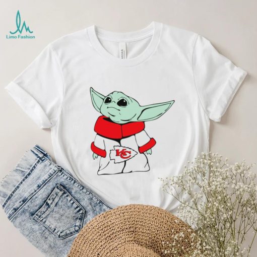 2024 NFL Championship Game Kansas City Chiefs Baby Yoda cartoon logo shirt