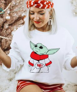 2024 NFL Championship Game Kansas City Chiefs Baby Yoda cartoon logo shirt