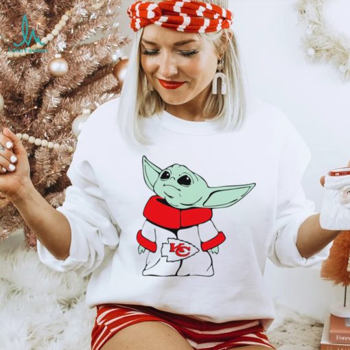 2024 NFL Championship Game Kansas City Chiefs Baby Yoda cartoon logo shirt