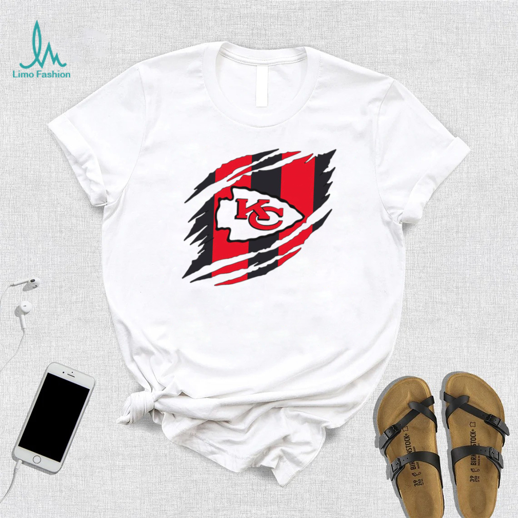 2024 NFL Championship Game Kansas City Chiefs torn logo shirt 2024 NFL Championship Game Kansas City Chiefs torn logo shirt