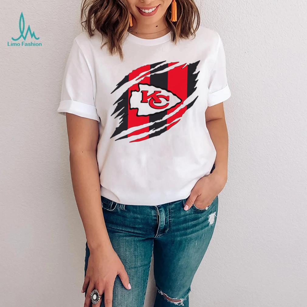 2024 NFL Championship Game Kansas City Chiefs torn logo shirt 2024 NFL Championship Game Kansas City Chiefs torn logo shirt