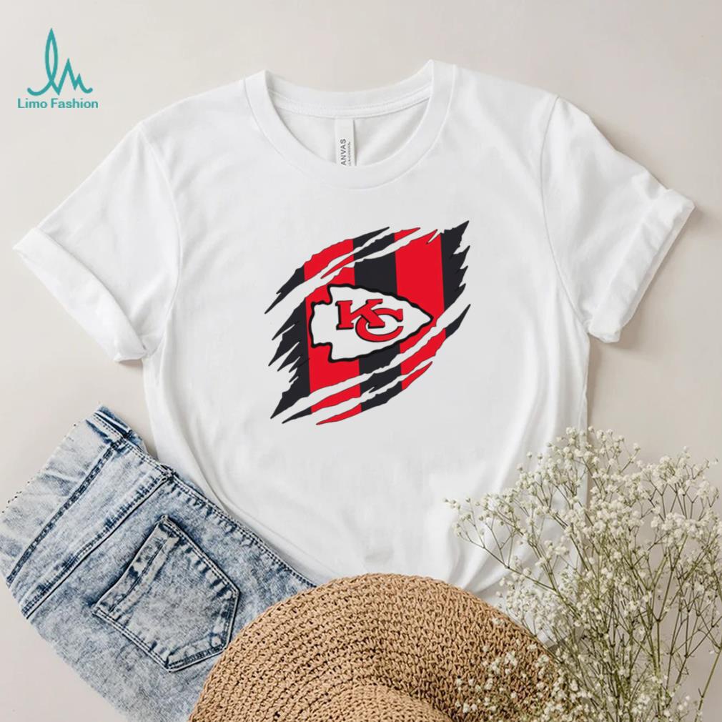 2024 NFL Championship Game Kansas City Chiefs torn logo shirt 2024 NFL Championship Game Kansas City Chiefs torn logo shirt