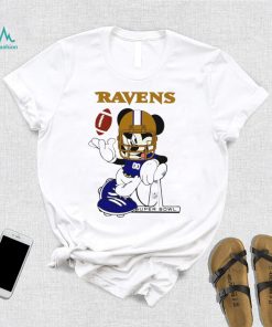 2024 NFL Championship Game Mickey Mouse Super Bowl Baltimore Ravens football logo shirt