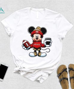 2024 NFL Championship Game Mickey Mouse coffee cup San Francisco 49ers football logo shirt