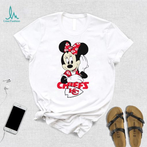 2024 NFL Championship Game Minnie Mouse Kansas City Chiefs football logo shirt