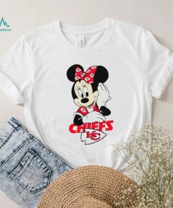 2024 NFL Championship Game Minnie Mouse Kansas City Chiefs football logo shirt