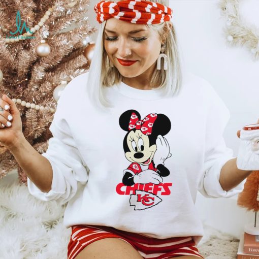 2024 NFL Championship Game Minnie Mouse Kansas City Chiefs football logo shirt