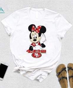 2024 NFL Championship Game Minnie Mouse San Francisco 49ers football logo shirt