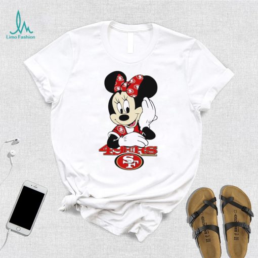 2024 NFL Championship Game Minnie Mouse San Francisco 49ers football logo shirt