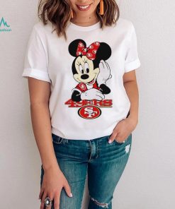 2024 NFL Championship Game Minnie Mouse San Francisco 49ers football logo shirt