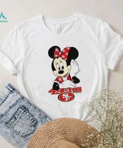 2024 NFL Championship Game Minnie Mouse San Francisco 49ers football logo shirt