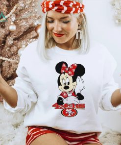 2024 NFL Championship Game Minnie Mouse San Francisco 49ers football logo shirt