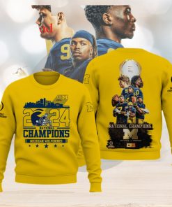2024 National Champions Michigan Wolverines Hoodie T Shirt