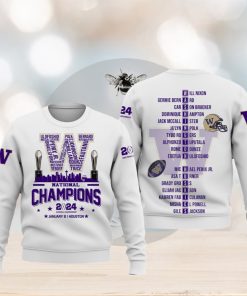2024 National Champions Washington Huskies Hoodie T shirt