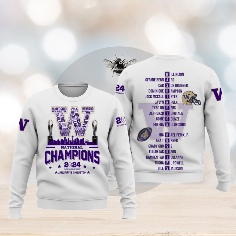 2024 National Champions Washington Huskies Hoodie T shirt 2024 National Champions Washington Huskies Hoodie T shirt