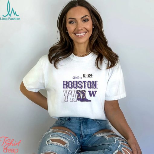 2024 National Championship College Football Washington Huskies Come To Houston You All Retro Style Vintage T Shirt