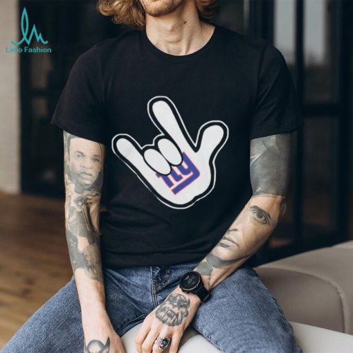 2024 New York Giants NFL Football Mickey Rock Hand Disney Shirt