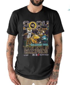 2024 ReliaQuest Bowl Champions Tigers 35 31 Wisconsin Shirt