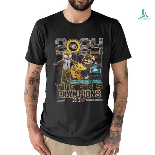 2024 ReliaQuest Bowl Champions Tigers 35 31 Wisconsin Shirt