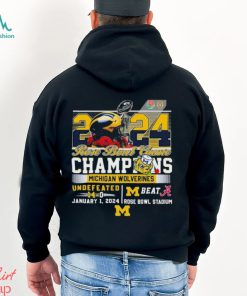2024 Rose Bowl Game Champions Michigan Wolverines Beat Alabama Undefeated 14 0 Shirt
