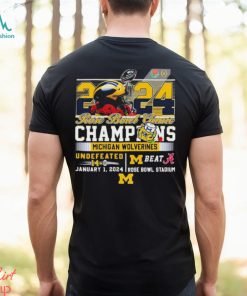 2024 Rose Bowl Game Champions Michigan Wolverines Beat Alabama Undefeated 14 0 Shirt