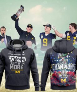 2024 Rose Bowl Game Champs Just Won More Michigan Wolverines Hoodie