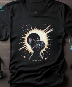 2024 Solar Eclipse Shirt Cat Wearing Solar Eclipse Glasses T Shirt