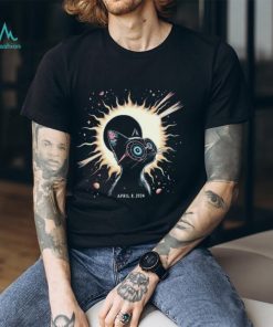 2024 Solar Eclipse Shirt Cat Wearing Solar Eclipse Glasses T Shirt
