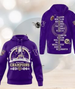 2024 Sugar Bowl Champions Sweatshirt, Washington Huskies Football Hoodie 3D