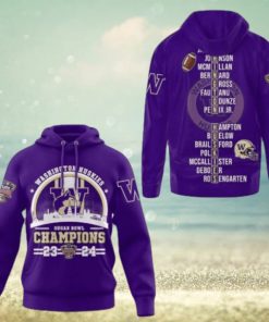 2024 Sugar Bowl Champions Sweatshirt, Washington Huskies Football Hoodie 3D