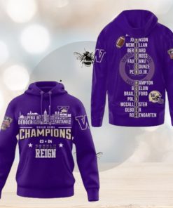 2024 Sugar Bowl Champions Washington Huskies Purple Reign Hoodie 3D