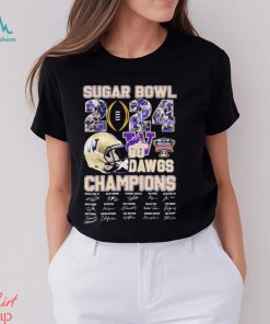 2024 Sugar Bowl Go Dawgs Champions University Of Washington Signatures Shirt