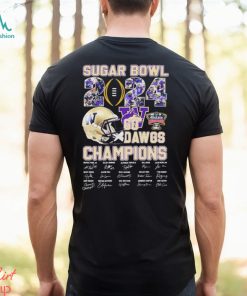 2024 Sugar Bowl Go Dawgs Champions University Of Washington Signatures Shirt