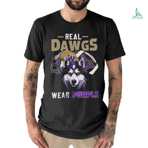 2024 Washington Huskies Real Dawgs Wear Purple Wolf T Shirt