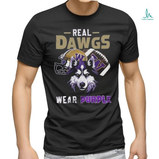 2024 Washington Huskies Real Dawgs Wear Purple Wolf T Shirt