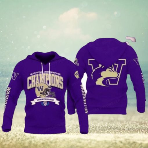 2024 Washington Huskies Sugar Bowl Champions Purple Reign Hoodie 3D