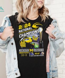 2024 national champions Michigan Wolverines undefeated beat Washington Huskies 15 0 shirt