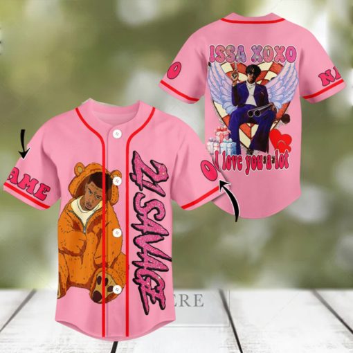 21 Savage Valentine Personalized Baseball Jersey