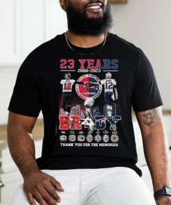 23 Years 2000 2023 Tom Brady Thank You For The Memories Shirt