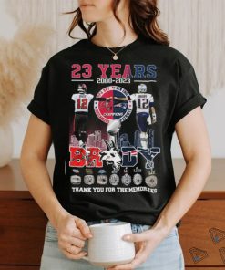 23 Years 2000 2023 Tom Brady Thank You For The Memories Shirt