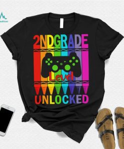 2nd Grade Level Unlocked Funny Gamer Shirt Back To School Crayons T Shirt