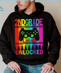 2nd Grade Level Unlocked Funny Gamer Shirt Back To School Crayons T Shirt