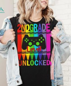 2nd Grade Level Unlocked Funny Gamer Shirt Back To School Crayons T Shirt